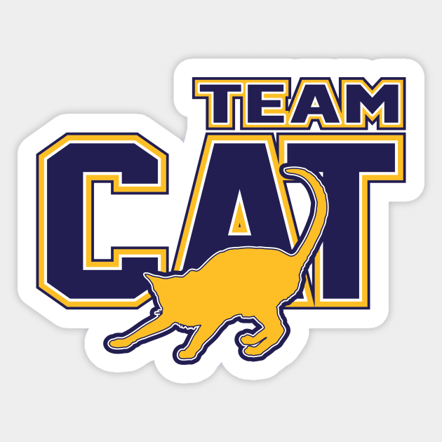 Team Cat Sticker by nektarinchen